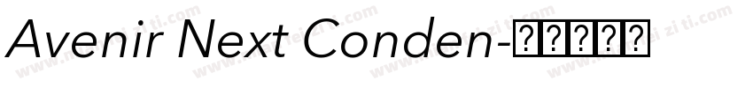 Avenir Next Conden字体转换